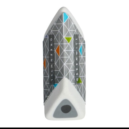 Eraser Figure Triangular Mix, barcode on a piece-2