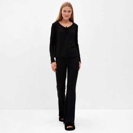 Kit (jumper, trousers) female minku, color Black Rr. 42