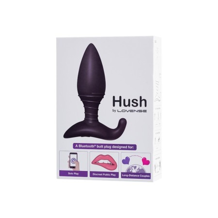 Anal plug Lovense Hush, s, silicone, black, 12.1 cm-12