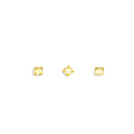 Crystals for volumetric inlay TNL "Princess", No. 1, dark yellow, 10 pcs