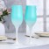 Set of wedding glasses "Council yes love", 200 ml, turquoise