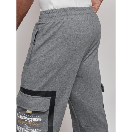 Sports male trousers, size 54, gray color-18