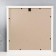 Photo frame plastic 25x25 cm, white with gold (plastic screen)