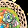 Souvenir plate "Happy New Year!", Lamination, d = 130mm