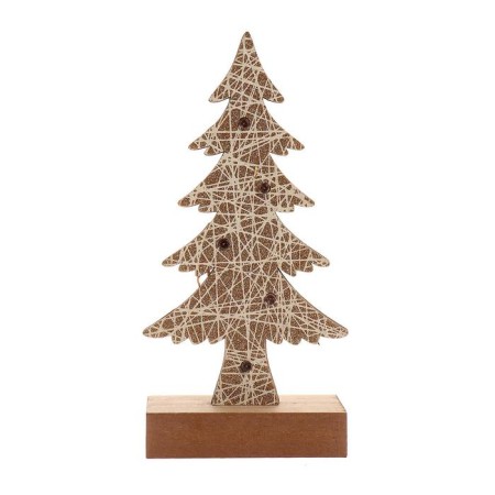 New Year's decor with backlight "New Year's spruce" 9 × 5 × 19 cm, white-6
