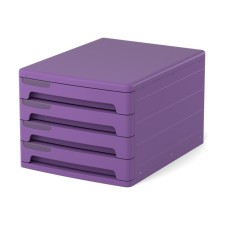 Boxing universal Erichkrause Iris, 4 departments, plastic, purple