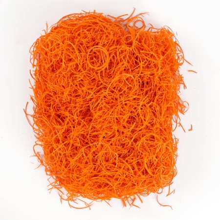 Filler for decor "hay", 100 g, orange color-1