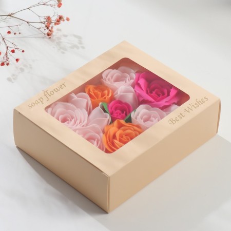 Soap petals "Multi -colored roses" set of 15 pcs 5x16x13.6 cm