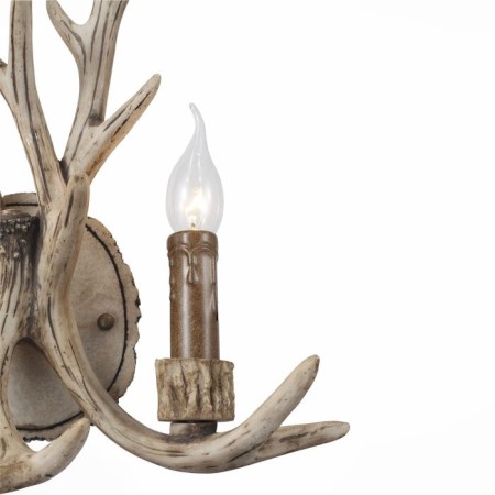 Sconces st. SL153.701.02. Renna. 2x40 watts, E14, 34x50 cm, color light brown-2