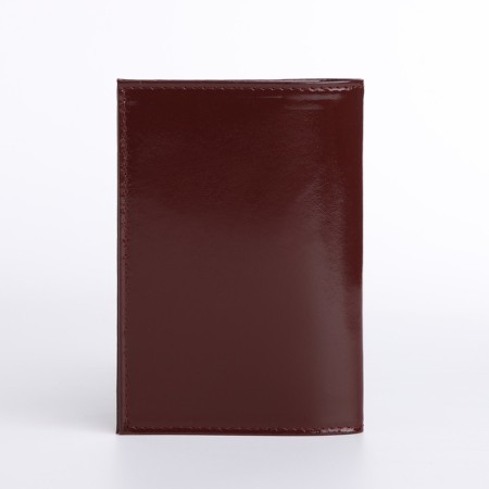 Cover for passport, burgundy color-1