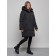 Coat insulated winter female, size 48, black color