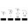 DK3030-BK Patch a rotary lamp for a changing lamp SORO, IP20, 15W, Gu5.3, LED, Black, pl