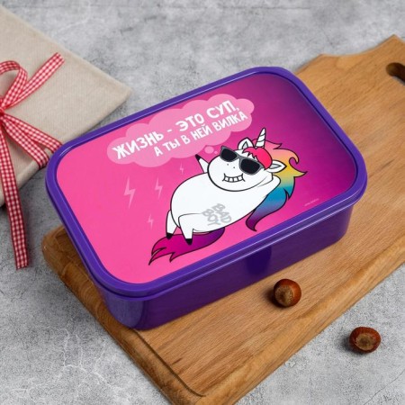 Set of lunch boxes "Evil unicorns" 1.2 l, 0.5 l, 0.15 l-2