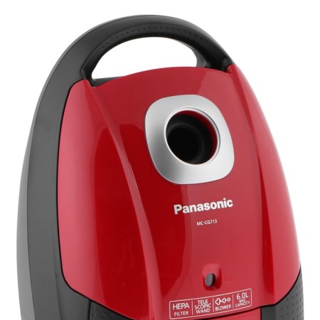 Vacuum cleaner Panasonic MC-CG713R, bag, 2000 watts, 6 l, 65 dB, cord 5 m, red-5