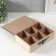 Casket wood 6 divisions "Mushrooms" beige-blue 17x24x7 cm