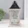 Summary tree for 1 candle "Lantern" white aged 12.5x12.5x25 cm