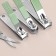 Manicure set, 12 items, in case, menthol color