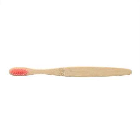 Bamboo toothbrush hard in the box, pink-3