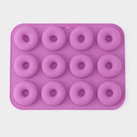 The baking uniform “Sweets. Polor”, silicone, 33 × 25 × 2 cm, 12 cells, d = 6.8 cm, color mix-1