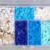 Beads in the casket "Blue" thread 0.8 mm 5 m 12x8.4x2.2 cm