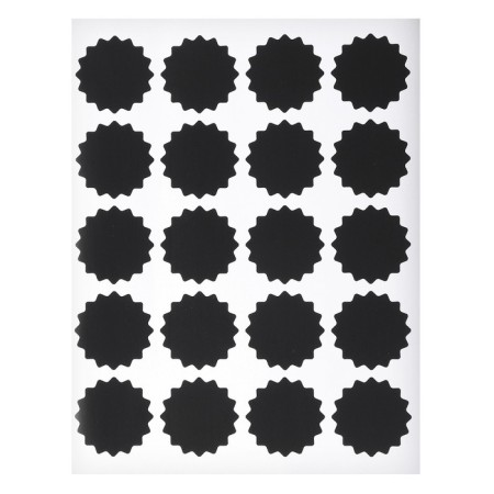 The stickers are waterproof, a set of sheets 5 pcs., Cretaceous marker, diameter 1 stickers - 38 mm-3