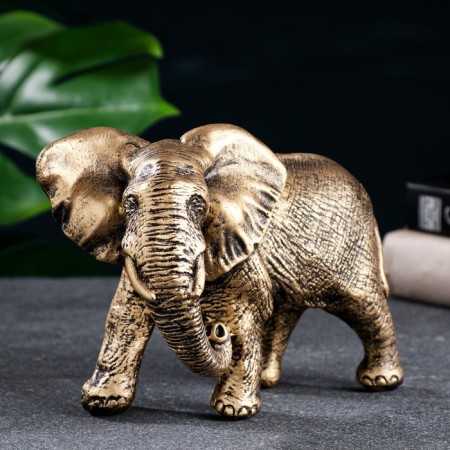 Figure "Elephant African" bronze, 18x9x13cm
