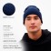 Two -layer male hat with lapel, one size, blue color