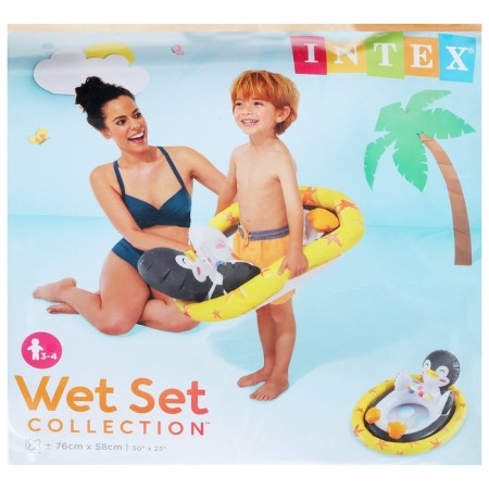 Circle for swimming "animals", with a seat, from 3-4 years old, color mix, 59570np intex-9