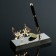 Pen on the stand "Pigeons", 16 × 6 × 19 cm, with crystals