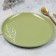 Ceramic plate "Olive", 26.5cm, green color