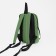 School backpack of textiles on the zipper Textura, 3 pockets, green color