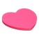 Block with a sticky edge paper 70x70mm, Erichkrause "Heart Neon", 50 sheets, pink