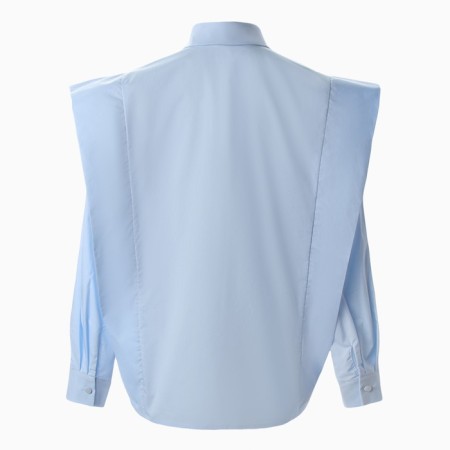Women's blouse Minaku: Casual Collection Blue Color, Rr. 52-10