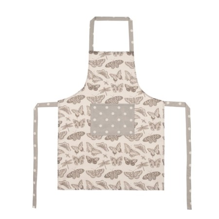 Apron Women's Butterflies, size 60x80 cm, color gray color-2