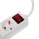 Extension cord Luazon Lighting, 4 sockets, 5 m, 10 A, 2200 W, 3x1.5 mm2, with salary, with off., B