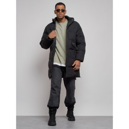 Extensive male winter park, size 56, black color-12