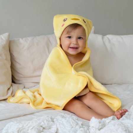 Lovelife ocorous towel "duckling", 60x85 cm, 100% PE, Velsoft 450 g/m2-3