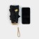 Mechanical female umbrella, 6 knitting needles, black color.
