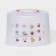 Tortopic with a lid, a removable stand for cakes, 11 cells, 30.5 × 21.5 cm, red color