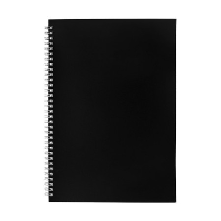 Notebook on the crest A4 60 sheets in the Calligrata cage black, plastic cover, offset unit-1