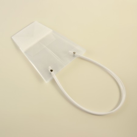 Flower bag is transparent, moisture -resistant, white, 20x17x10 cm-2
