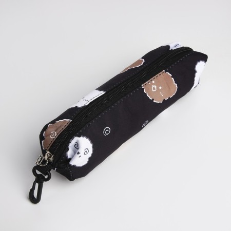 School backpack from lightning textiles, 3 pockets, pencil case, black color-8