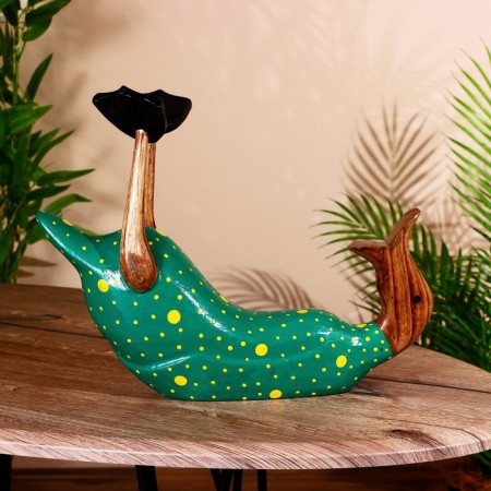 Stand for a bottle "Duck in green" tree 30x20x25 cm-1