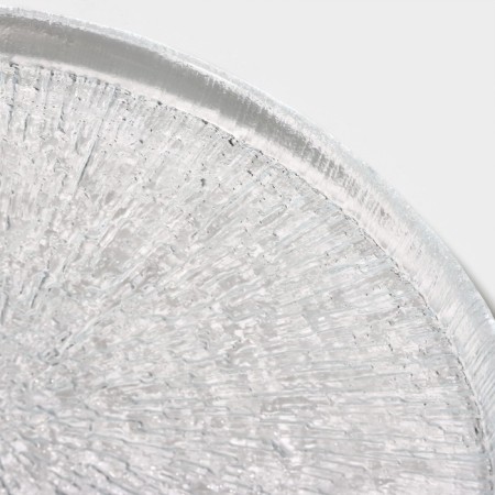 Glass dessert plate with the side "Nuuk", D = 21 cm-4