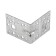 Sibrtekh's fixing corner reinforced, Kuu 90 x 90 x 65 mm.