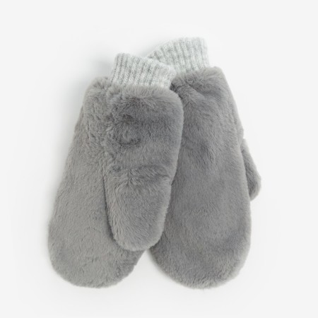 Mittens female, the color is light gray, size 18-1