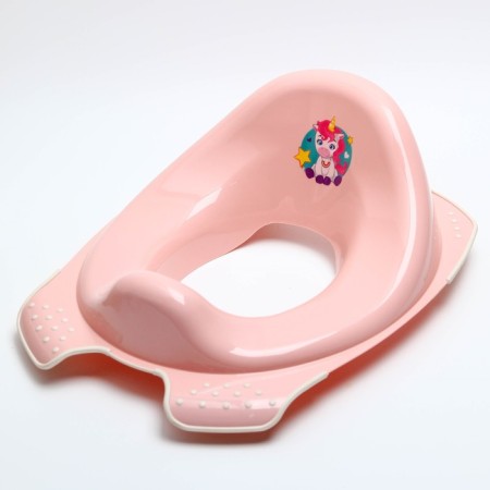Children's lining - Sitting on the toilet "Bear" anti -slip, pink color