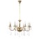 Maldiva chandelier 8he14 40w gold 62x62x32-82cm Bayerlux