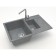 Kitchen is a kitchen from Zett Lab. 210/Q8, 775x500x218 mm, matte, mortise, dark gray