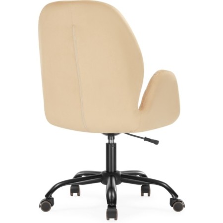 Computer chair Nero Metal/velor, black/beige 63x65x92 cm-3